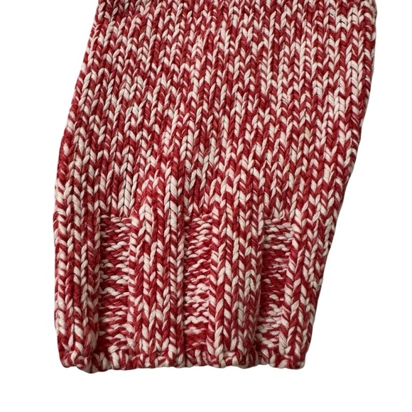 Red White Knit Sweater Women’s Size L - Picture 4 of 7